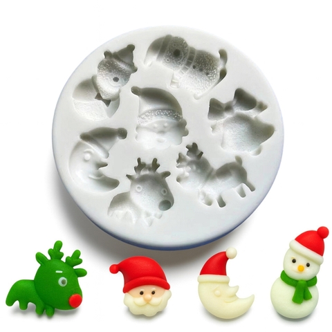 Khuôn Silicone Chủ Đề Noel M10