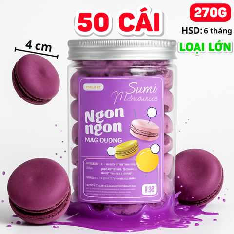 Lọ Kẹo Macaron Tím 25-27 Cặp