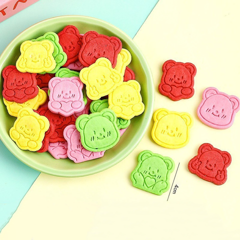 Bánh Quy Hình Gấu Mix Màu (220g)