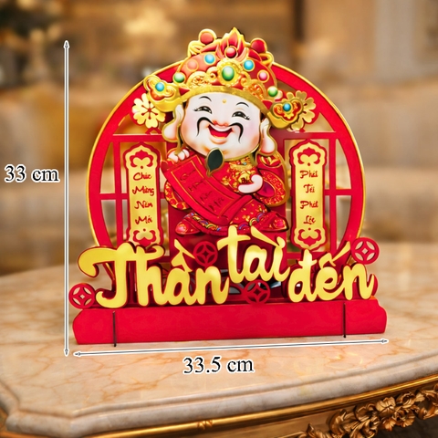 Tết-Thần tài lắc để bàn Thần tài đến