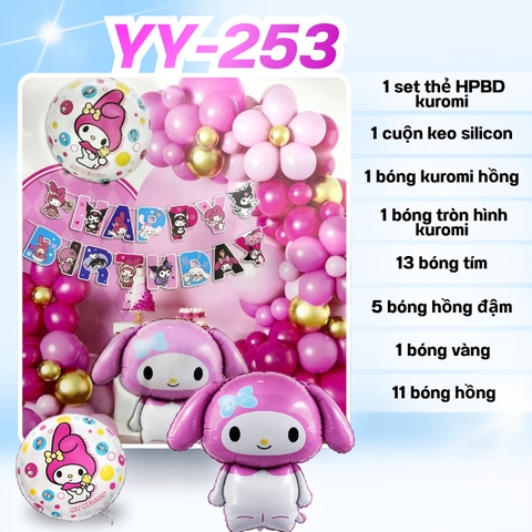 Bóng Chữ HPBD Melody YY-253