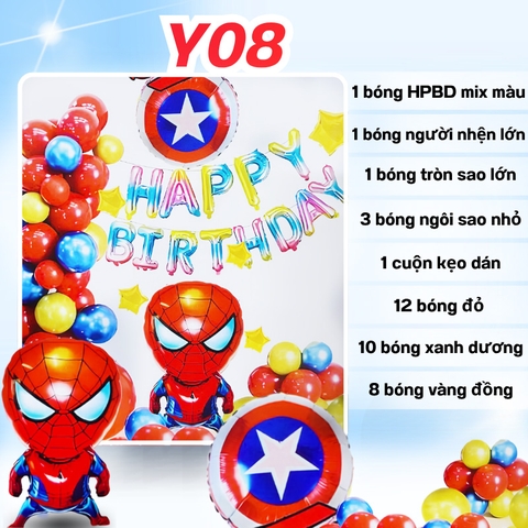 Bóng Chữ Người Nhện Y08