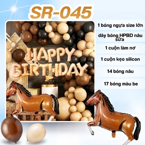 Bóng Chữ HPBD Ngựa SR-045