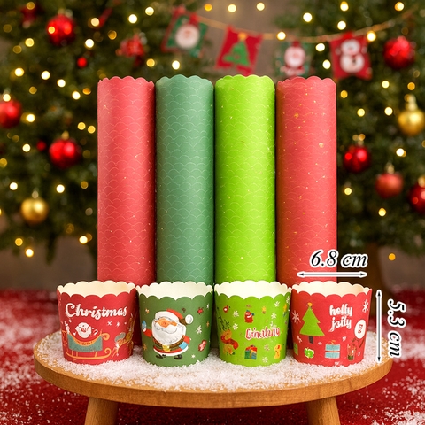 DC-combo 50 cốc giấy Noel viền To