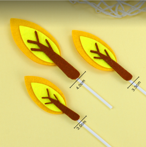 CAM -  set 3 cây vải lá nhọn vàng