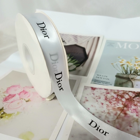Ruybang Dior trắng khổ 2.5cm*50m