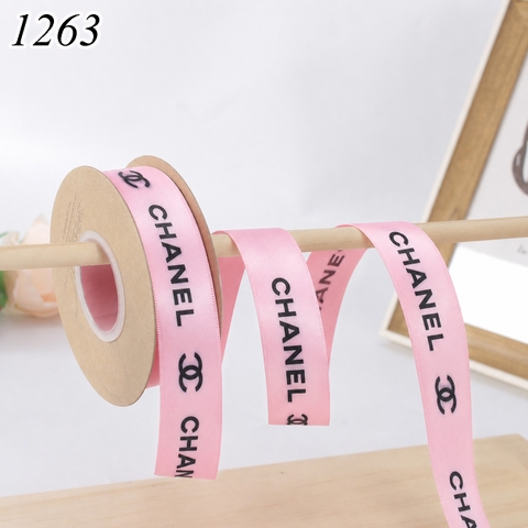Ruybang chanel hồng khổ 2.5cm dài 50m