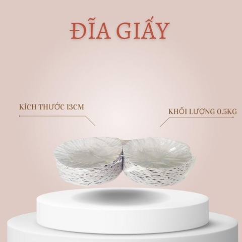 1 bịch đĩa giấy 13cm (0.5 kg)