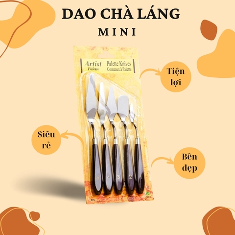 Bộ 5 dao chà láng bánh kem.