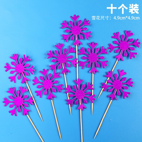 SCG - Set cắm giấy bông tuyết cán nhựa tím