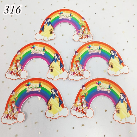 SCG - Set cắm 10 cầu vồng giấy bạch tuyết