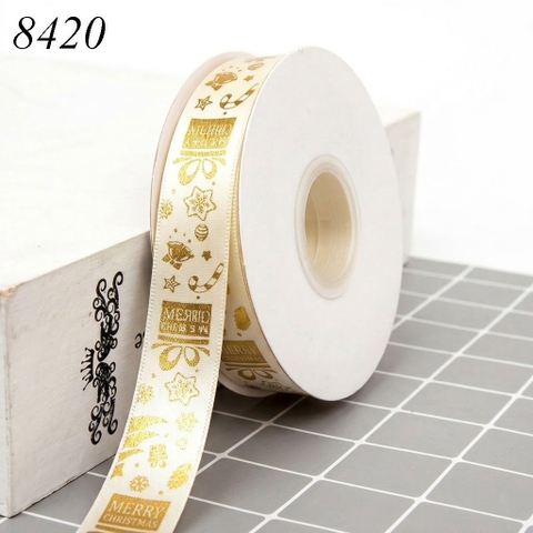 Cuộn 40m Ruybang noel Trắng Sữa 2.5cm M2