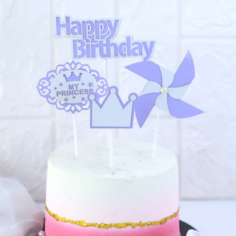 SCG- Set cắm hpbd chong chóng vương miện tím