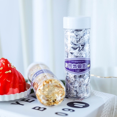 Lá Bạc Trang Trí Bánh Kem Cao Cấp (Không Ăn)