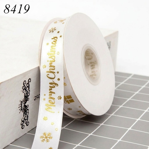 Cuộn 40m Ruybang noel Trắng Sữa 2.5cm M1