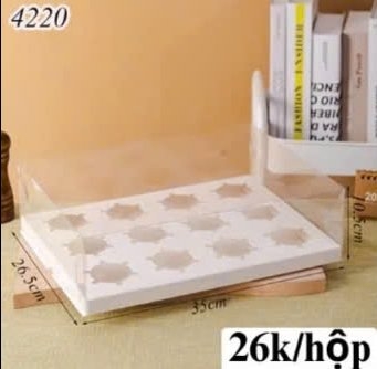 Hộp cupcake Meka 12 lỗ.