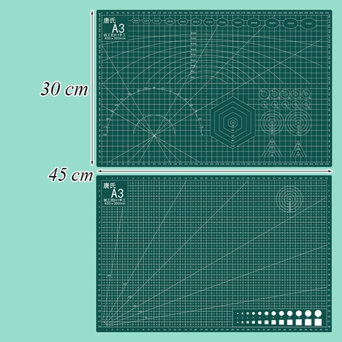 Thảm Cắt Tự Liền A3 Khổ Lớn 45x30cm Màu Xanh TQ