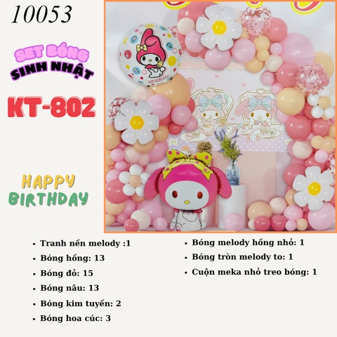 Bóng Chữ Mèo Melody KT802 MT