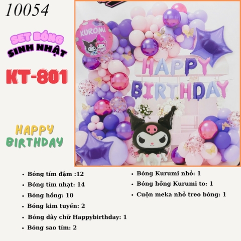 Bóng Chữ Kuromi KT801 MT