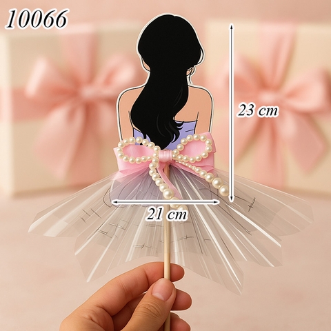 Phôi Đựng Tiền Cô Gái Váy Tím + 10 Meka Tiền HD