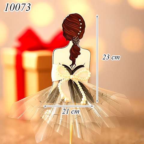 Phôi Đựng Tiền Cô Gái Váy Đen Hở Vai + 10 Meka Tiền HD