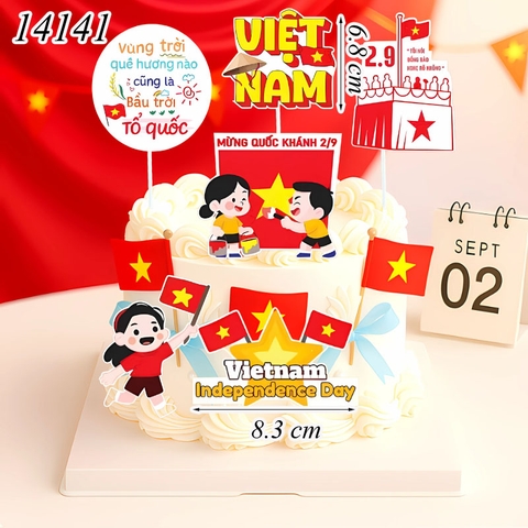 SCG-Set Cắm Mừng Quốc Khánh 2/9 TP