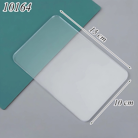 Tấm nhựa mica chữ nhật trong suốt 15x10cm TQ