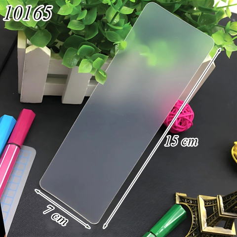 Tấm nhựa mica chữ nhật trong suốt 15x7cm TQ