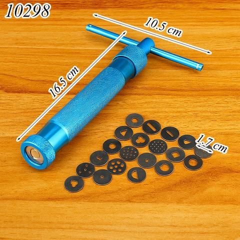 Dụng cụ ép đất set nhiều mẫu màu xanh dương TQ