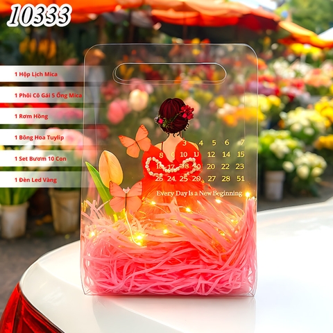 Combo Túi Lịch + Phôi Cô Gái 10 Ống Tiền + Thành Phần