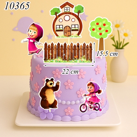 SCG-Set Cắm Chủ Đề Masha Và Gấu TQ