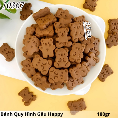 Bánh quy hình Gấu Thỏ Happy Nâu TQ