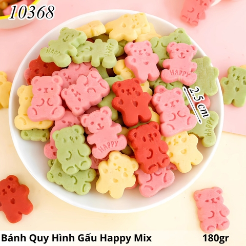 Bánh quy hình Gấu Thỏ Happy Mix Màu TQ