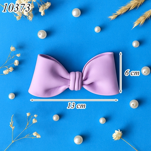 Nơ Đất Sét Tím 13 Cm