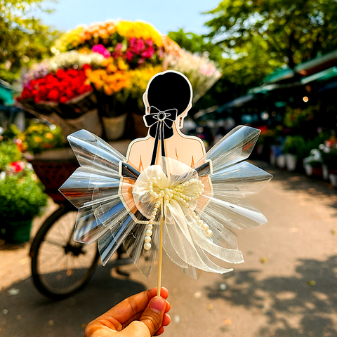 Phôi Cô Gái Bướm Ống 10 Meka Cô Gái Nơ Đen Áo Đen