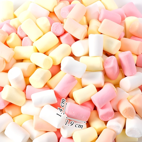 500g Kẹo xốp trụ mix màu TQ