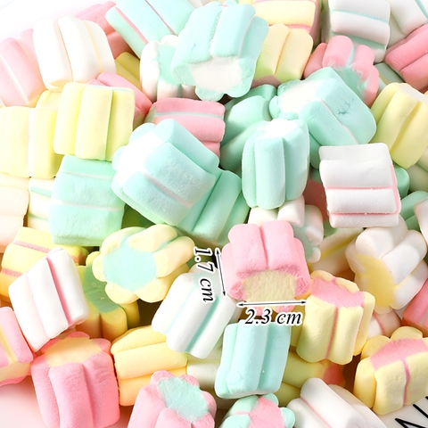 500g Kẹo xốp hoa 6 cánh nhiều màu TQ