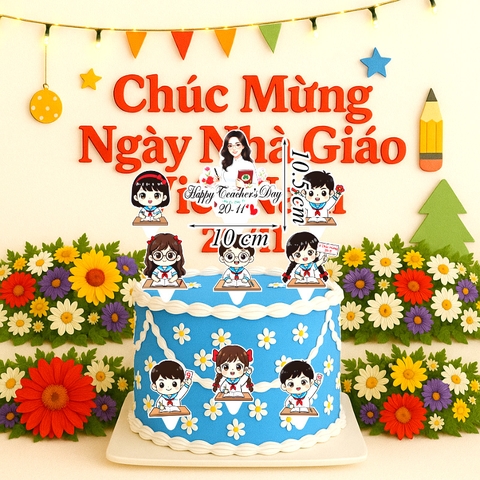 Set 10 Thẻ Cô Giáo Happy Teacher's Day Và Học Sinh Ngày 20/11 M5