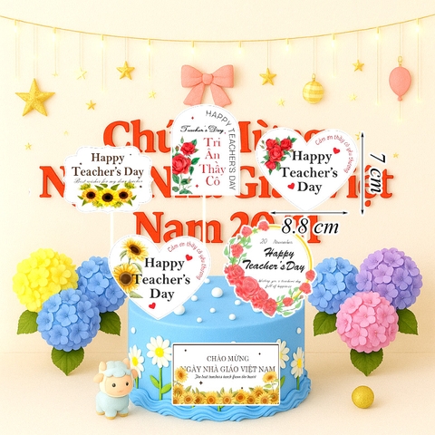 Set 6 Thẻ Tri Ân Thầy Cô Hapyy Teacher"Day TP