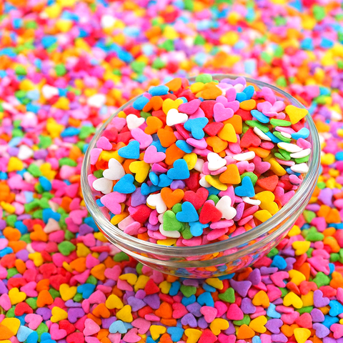 Lọ 100gr Kẹo Đường Trái Tim Nhiều Màu