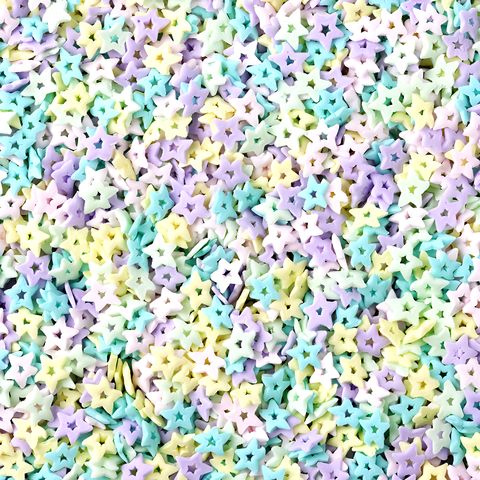 Lọ 100gr Kẹo Đường Ngôi Sao Pastel Nhiều Màu