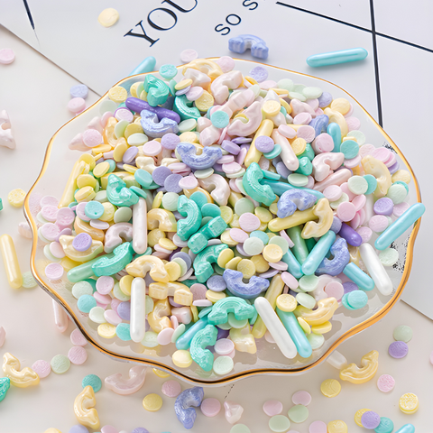 Lọ 100gr Kẹo Đường Mix Pastel Nhiều Hình
