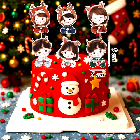 SCG-Set cắm 6 em bé noel TP