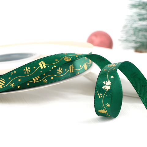 Ruy Băng Noel Xanh Đậm Merry Christmas (1cm-22m) M2