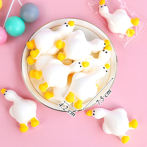 Kẹo Bông Hình Vịt Trắng Size Lớn – Túi 10 viên