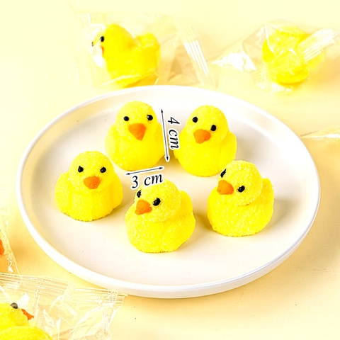 Kẹo Bông Hình Vịt Vàng 3D – Túi 10 viên (95g)