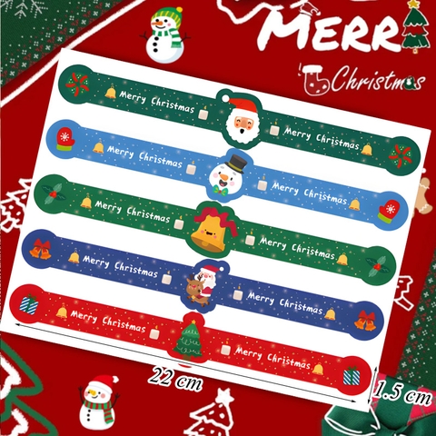 Set 5 Miếng Dán Merry Christmas M1