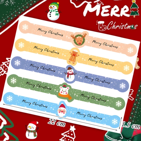 Set 5 Miếng Dán Merry Christmas M2