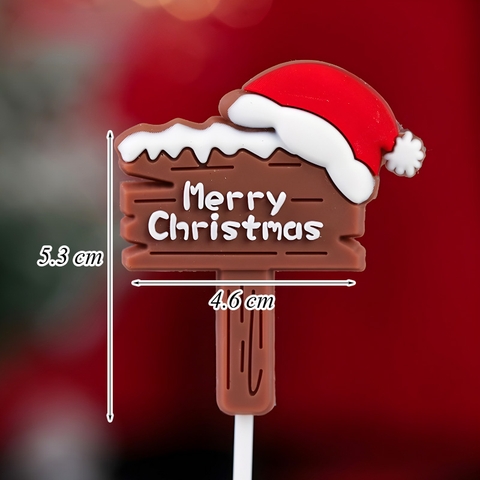 SLC-Que Cắm Silicon Bảng Chữ Merry Christmas