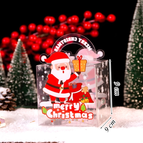 Hộp Nhựa Trong  Hình Ông Già Noel